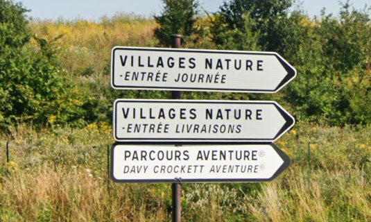 Panneaux d'accès à Parcours Aventure®